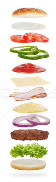 Burger ingredients Stock photo © goir