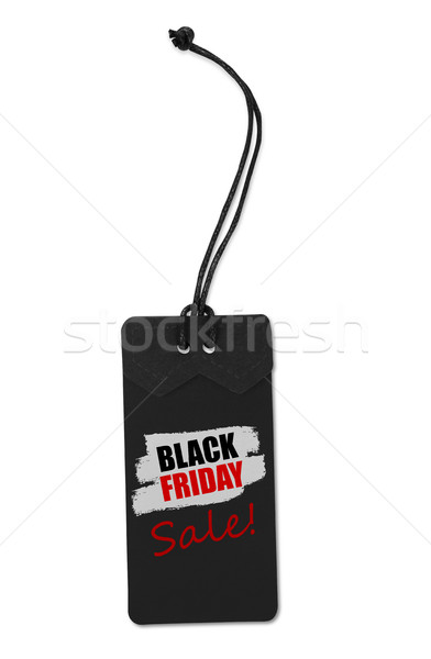 Сток-фото: черная · пятница · продажи · тег · изолированный · белый · знак
