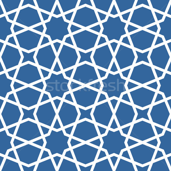 Seamless ethnic grating ornament - starry arabian pattern  Stock photo © gomixer
