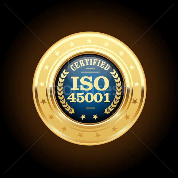 ISO 45001 standard medal - occupational health and safety Stock photo © gomixer