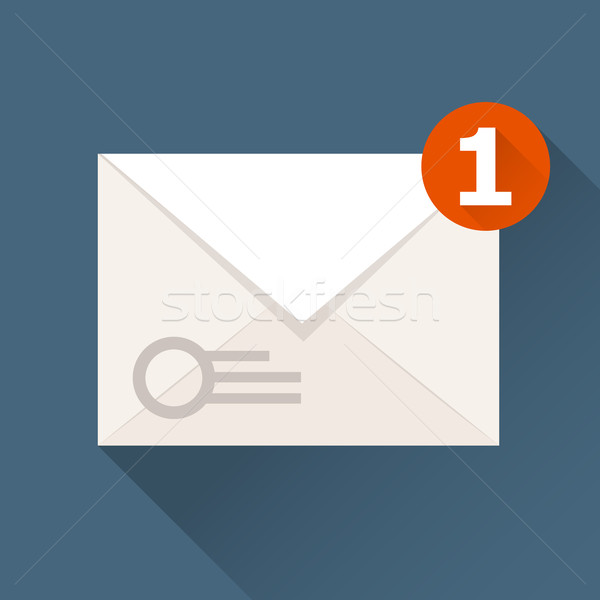 New incoming message (notification) icon - envelope Stock photo © gomixer