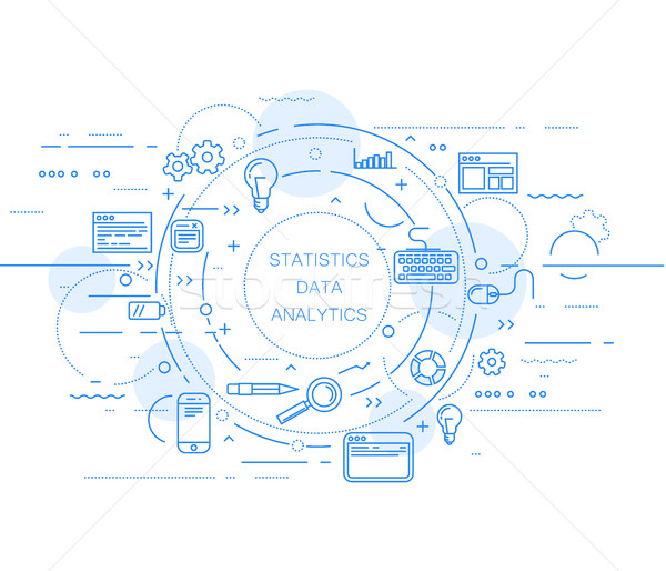 Website google analytics date statistica abstract proiect Imagine de stoc © gomixer