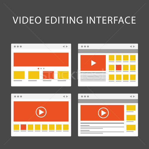Video editing software interface - media production software win Stock photo © gomixer