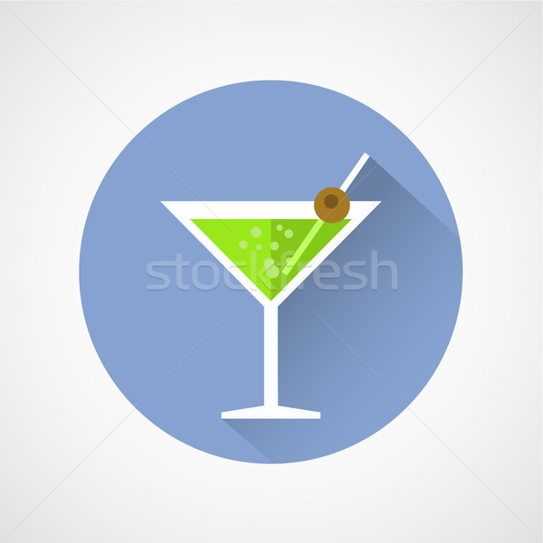 Cocktail icoană Imagine de stoc © gomixer