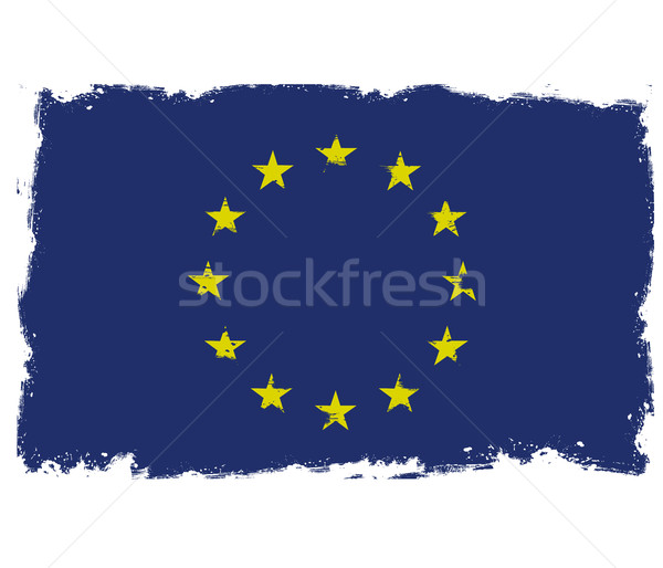 Threadbare flag of European Union Stock photo © gomixer