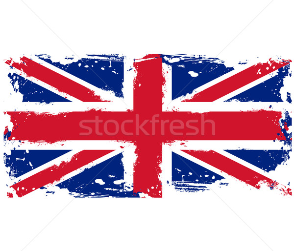 Flagge Großbritannien malen Stock foto © gomixer