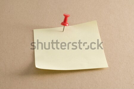 Pushpin on Sticky Note Stock photo © Gordo25