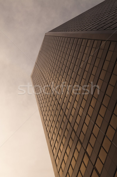 超高層ビル 選択フォーカス ボトム 床 日没 ストックフォト © Gordo25