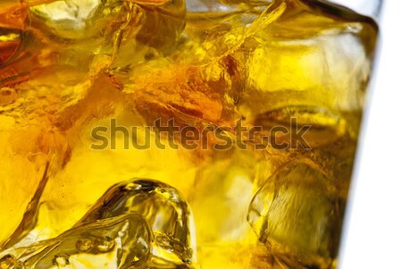 Whisky Fotografia szkła skał lodu Zdjęcia stock © gorgev