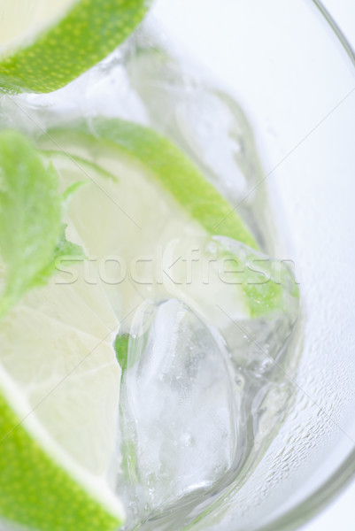 Dentro mojito vidro cal gelo Foto stock © gorgev