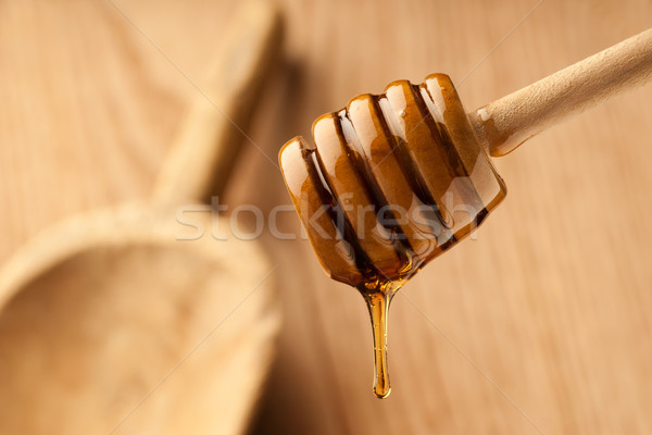 Legno miele caldo soft luce alimentare Foto d'archivio © gorgev