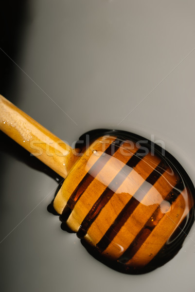 Foto stock: Miel · dorado · alimentos · madera · naturaleza