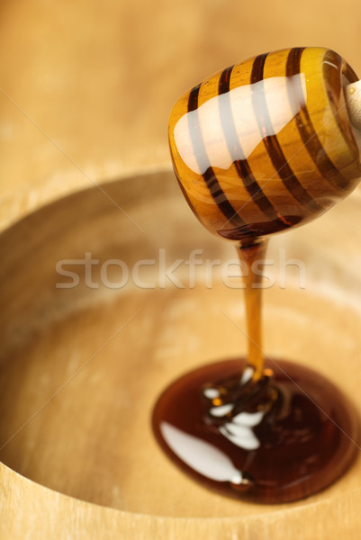 Foto stock: Luz · miel · cubierto · dorado · alimentos