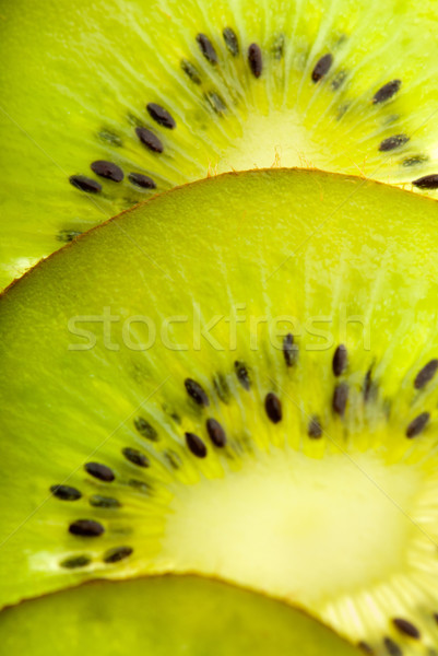 Verde frescura fatias kiwi textura Foto stock © gorgev