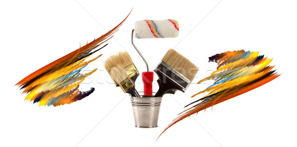 Brushes for painting Stock photo © Goruppa