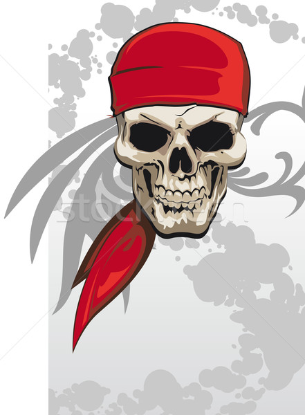 海盜 頭骨 紅色 海洋 死亡 商業照片 © Grafistart