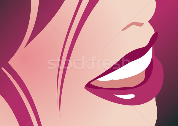 Lady smile Stock photo © Grafistart