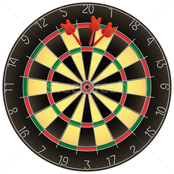 Dartboard with darts  Stock photo © Grafistart