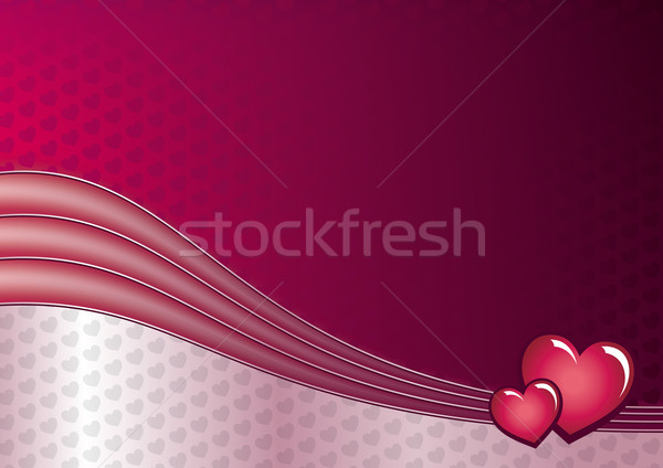 Amore rosa cuore wallpaper pattern sposato Foto d'archivio © Grafistart