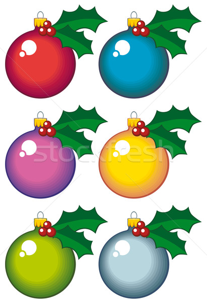 Christmas balls isolated Stock photo © Grafistart