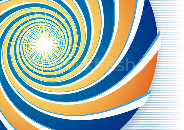 Spirale orange blau abstrakten Licht Design Stock foto © Grafistart