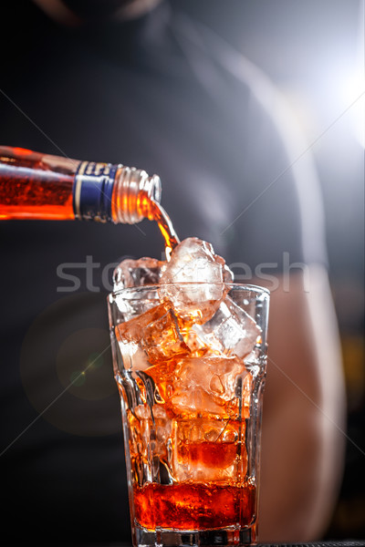 Barman is preparing cocktail Stock photo © grafvision