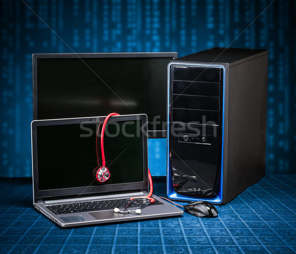 Laptop and computer service concept Stock photo © grafvision