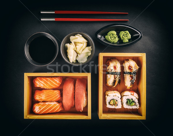 Sushi and sushi rolls Stock photo © grafvision