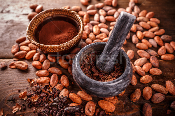 Crushed cacao beans  Stock photo © grafvision