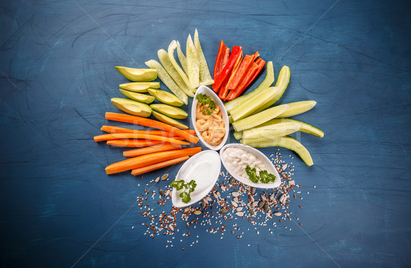 Vegetarian healthy snacks Stock photo © grafvision