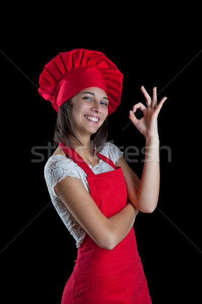 Chef woman Stock photo © grafvision
