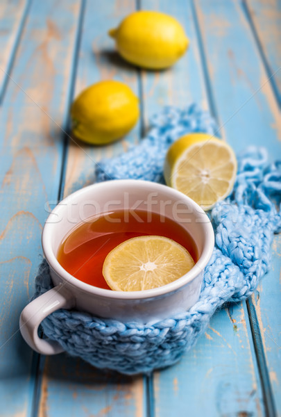 White cup of hot tea Stock photo © grafvision