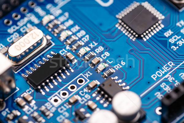 Informatik Mikrochip integriert Motherboard Computer abstrakten Stock foto © grafvision