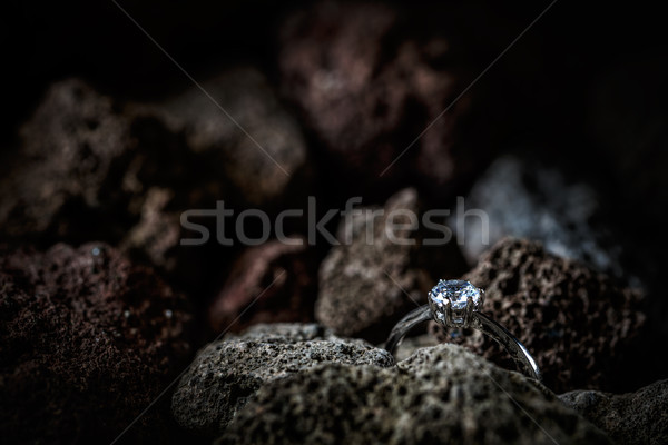 Anillo pulido rock diseno belleza Foto stock © grafvision