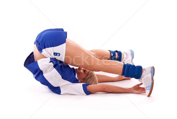 Handball joueur Homme exercice isolé [[stock_photo]] © grafvision