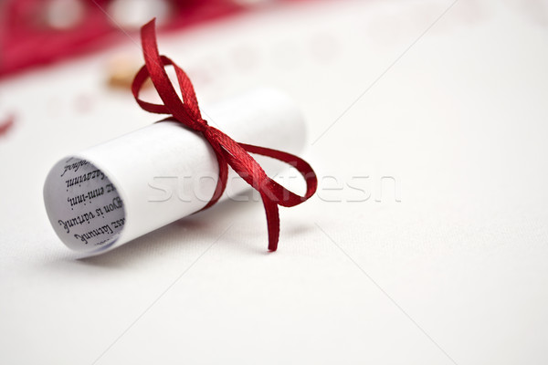 Stock photo: Rolled paper