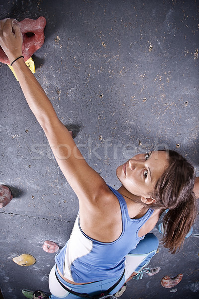 athletic girl climbing Stock photo © grafvision