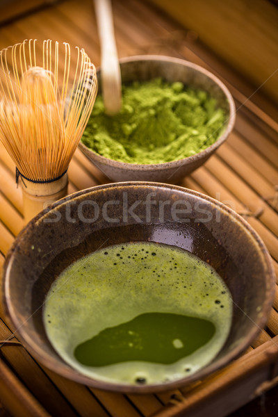 Powdered green tea Stock photo © grafvision