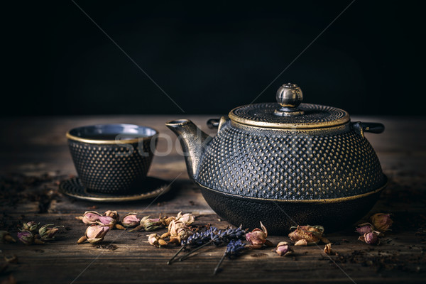 Traditionnel japonais tisane recette préparé fonte [[stock_photo]] © grafvision