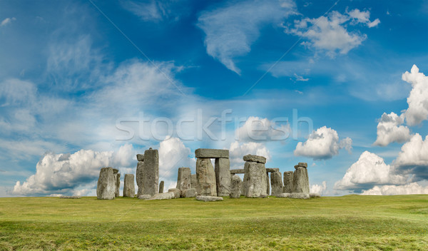 Stonehenge fű világ kő kő Anglia Stock fotó © grafvision