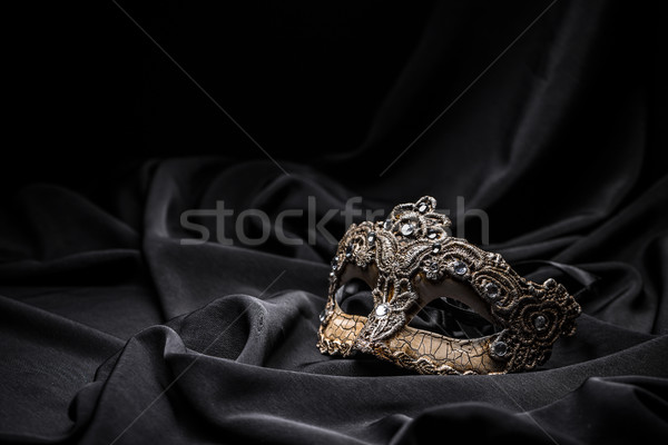 Foto stock: Marrom · carnaval · máscara · preto · cara · etapa