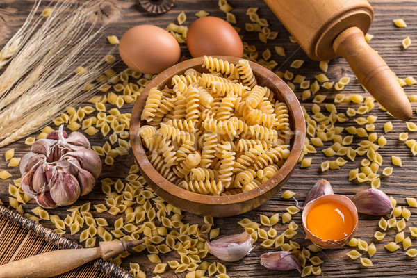 Fusilli raw pasta Stock photo © grafvision