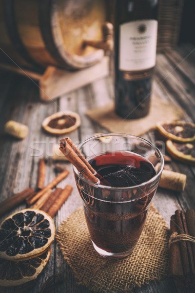 Quente álcool beber vinho fundo estrela Foto stock © grafvision