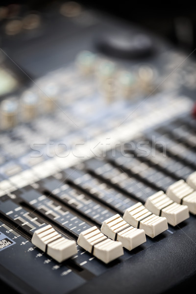 Music mixer button Stock photo © grafvision