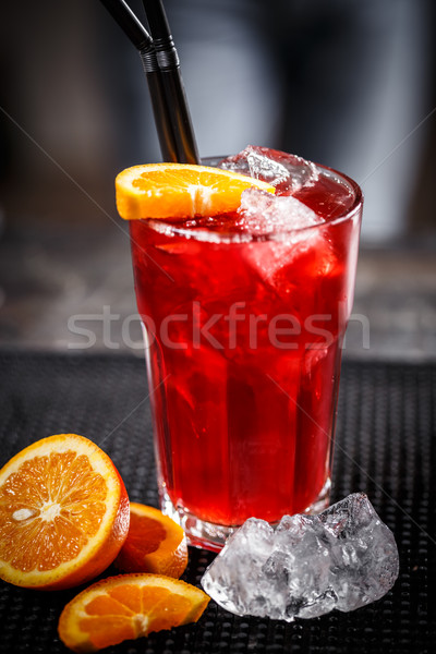 Red berry fruit soda drink Stock photo © grafvision