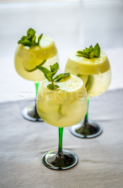 Três verão cocktails beber cal gelo Foto stock © grafvision
