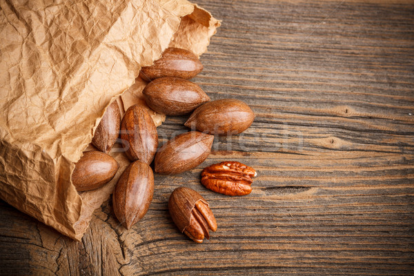 Stock photo: Pecan nut