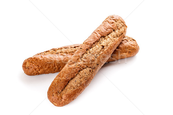 2 長い ローフ 白 パン 食事 ストックフォト © grafvision