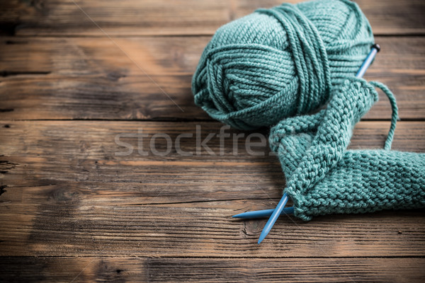 Blue yarn Stock photo © grafvision