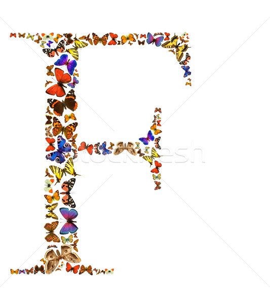  Butterfly letter Stock photo © grafvision